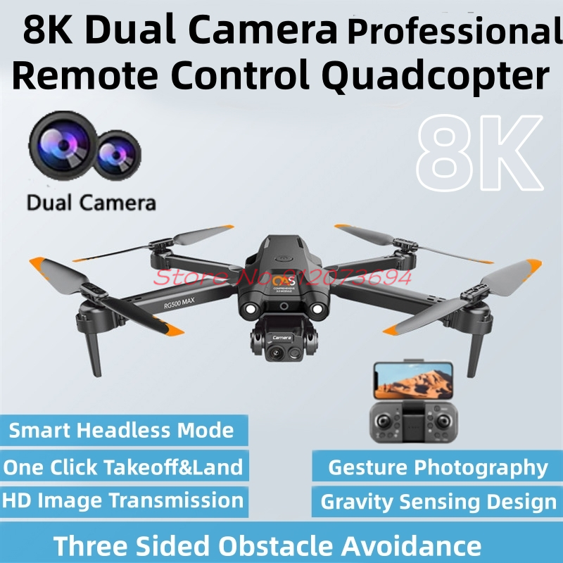 Drone Camera Mount - 8K 듀얼 카메라 RC 드론 3D