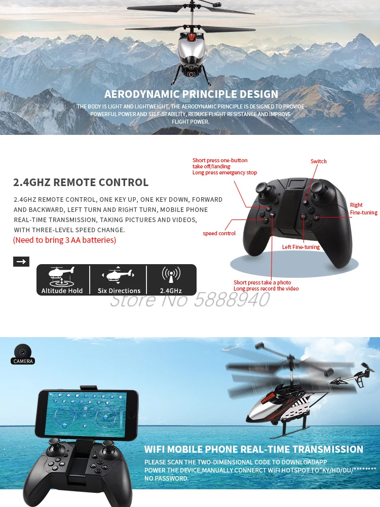 4K WIFI FPV 스마트 호버 무선 조종 헬리콥터  - Drone Camera Mount 리뷰 및 가격